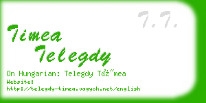 timea telegdy business card